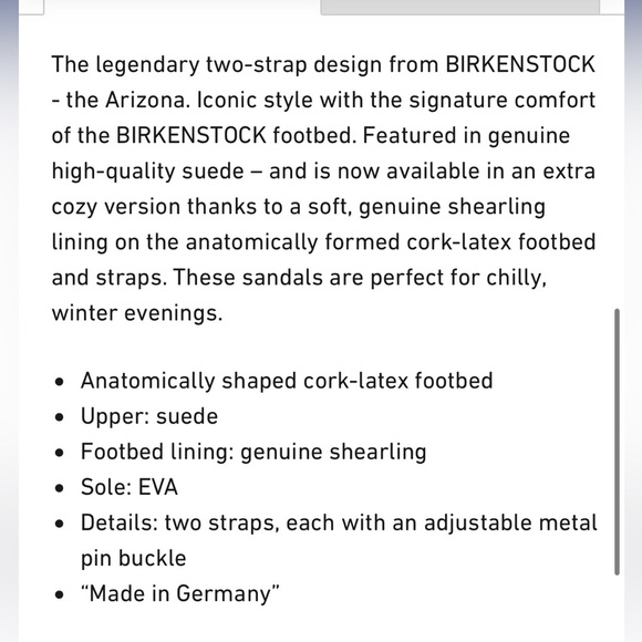 Birkenstock Arizona Shearling Suede Leather Size 8 Light Rose NWT - Picture 3 of 13